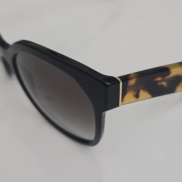 Prada SPR 10R 1AB-0A7 Black Brown Tortoise Shell Square Sunglasses 57-19-140 - Picture 3 of 6